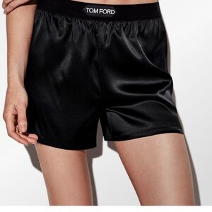 Tom Ford Women's Black Satin Shorts